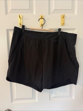 Lands' End Black Women's Swim Shorts with Side Pockets